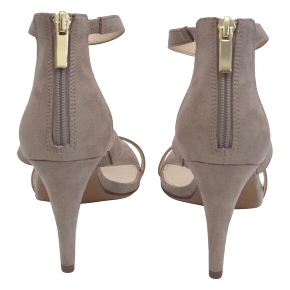 🌟 Kelly & Katie Cleo Heeled Sandal - Nude/Beige Faux Suede - Size 8 🌟 - Picture 5 of 11